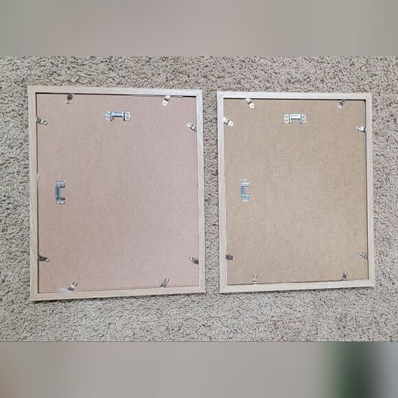 Framed Floral Wall Art Set of 2 – Pink Protea flowers with beige wood frames - Picture 9 of 10